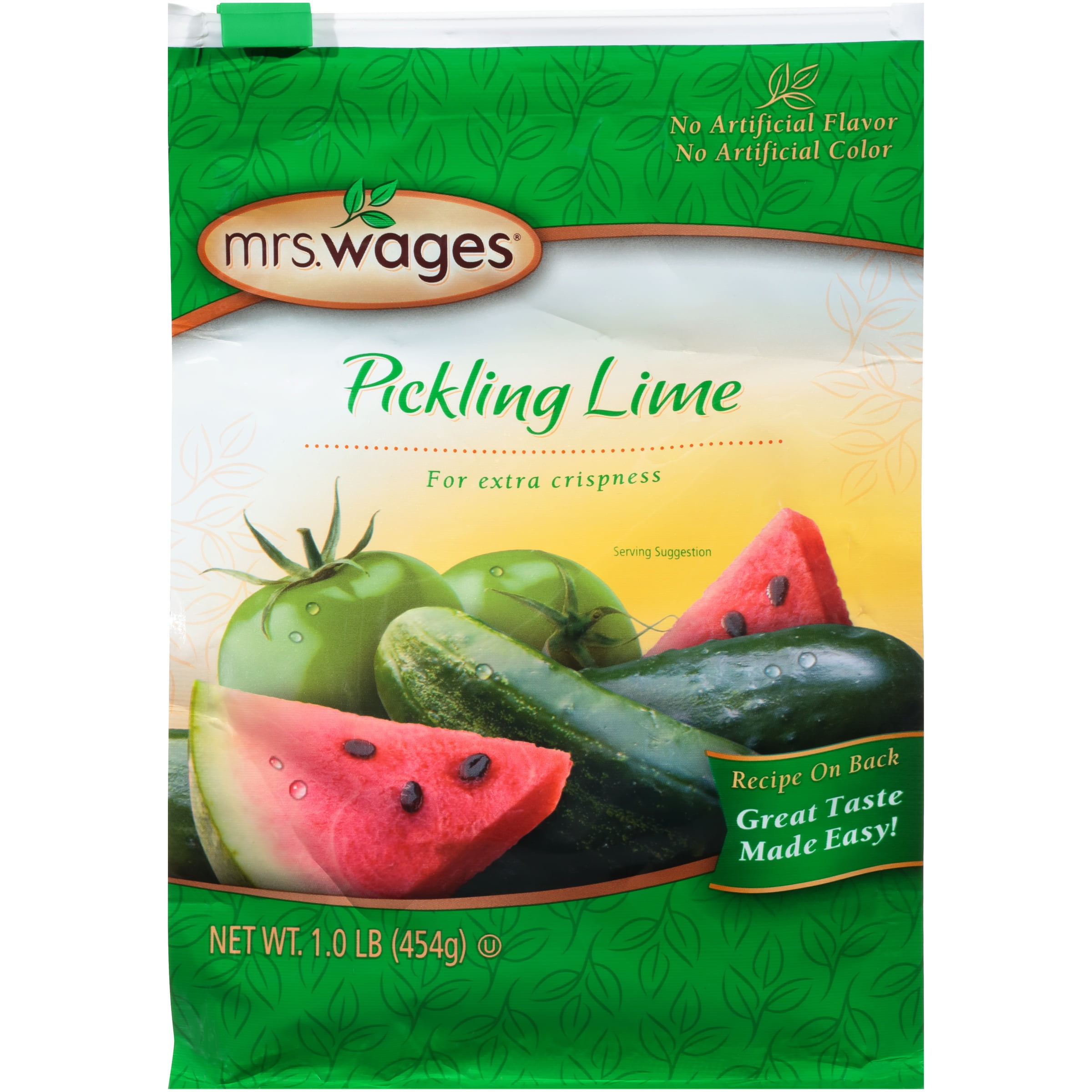 Mrs. Wages 16 Oz Pickling Lime Seasoning Spice for Canning