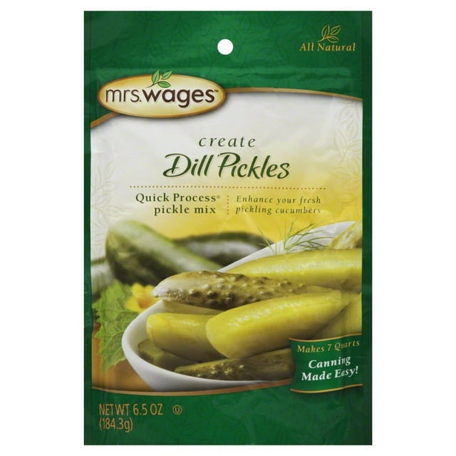 Mrs. Wages Quick Process Dill Pickle Canning Mix, 6.5 Ounce (VALUE case