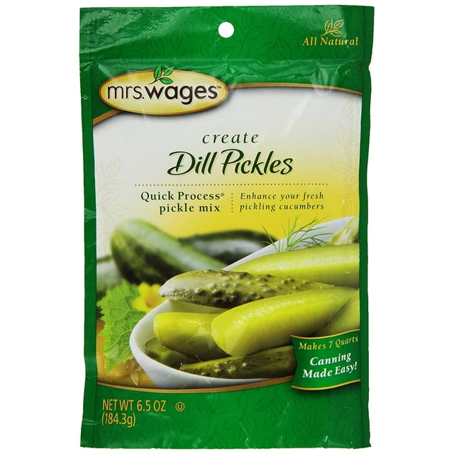 Mrs Wages Quick Process Dill Pickle Mix 6 5 Oz 6 Spice Seasoning Packets