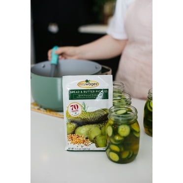 Mrs. Wages Quick Process Mix, Bread and Butter Pickles, 5.3 oz Granules Packet, Mild