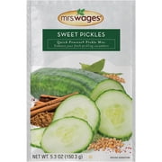 Mrs. Wages Quick Process Sweet Pickle Mix - Crunchy, No Artificial Flavors - 5.3 oz Box