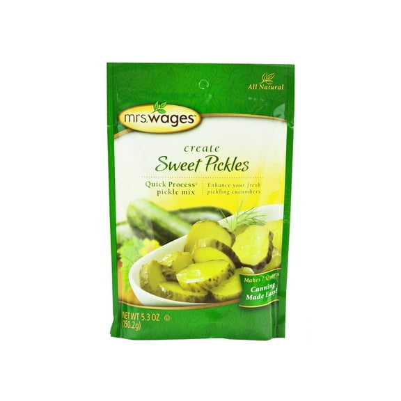 Mrs. Wages Quick Process Sweet Pickle Seasoning Mix, 6-Pack 5.3 oz. Packets