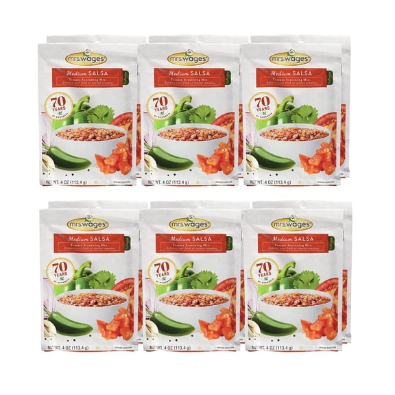 Mrs. Wages Salsa Tomato Mix-4 Oz-12 Pack