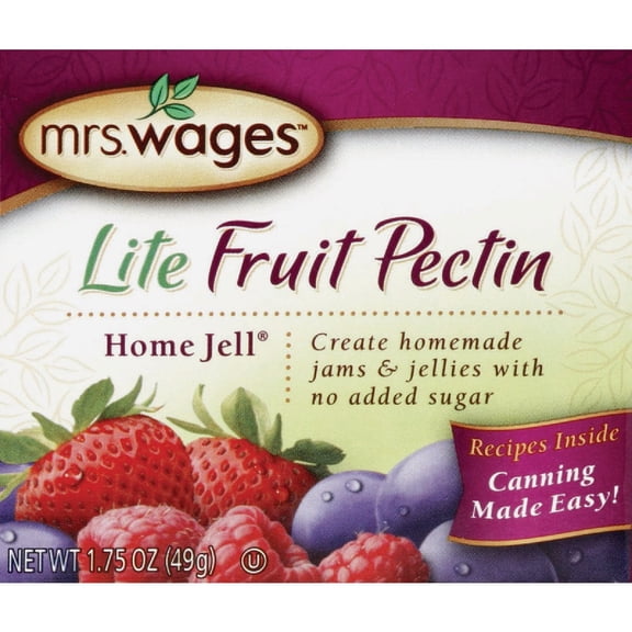 Mrs. Wages Sugar Free Fruit Pectin Home Jell | Easy-To-Use | Fast Results | No Sugar Required | Calorie Free | 1.75 oz Carton (Value Pack of 12)