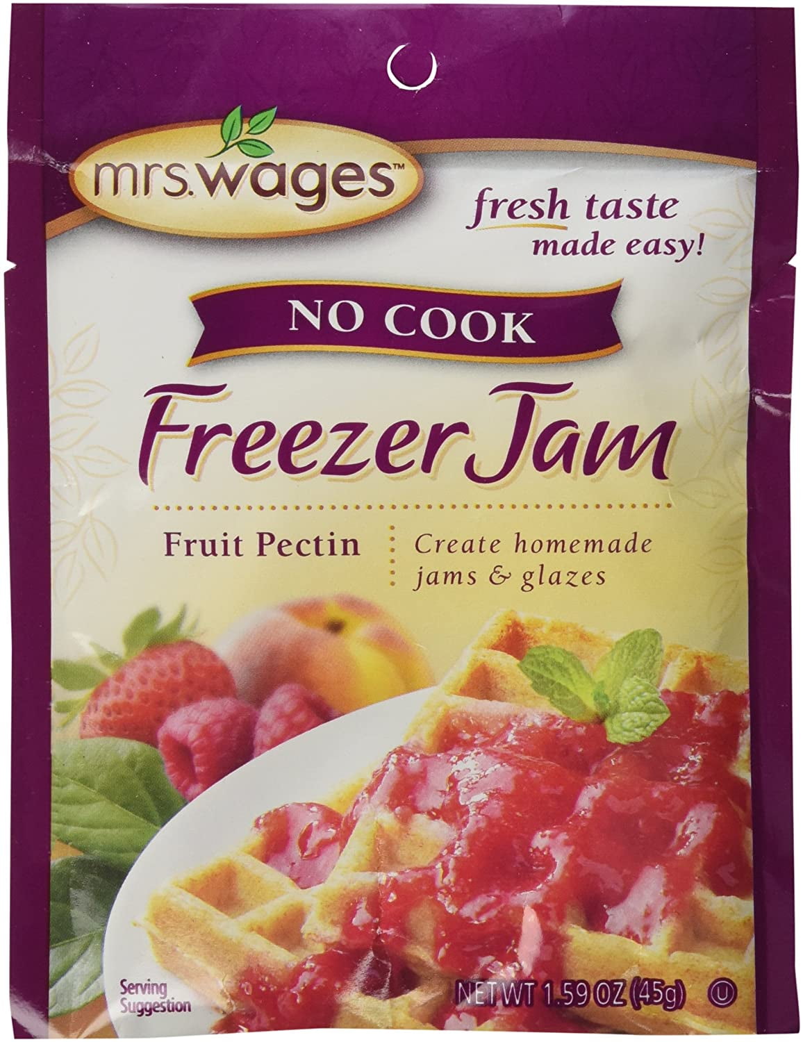Mrs Wages no Cook Freezer Jam6 Packets, 1.59 oz
