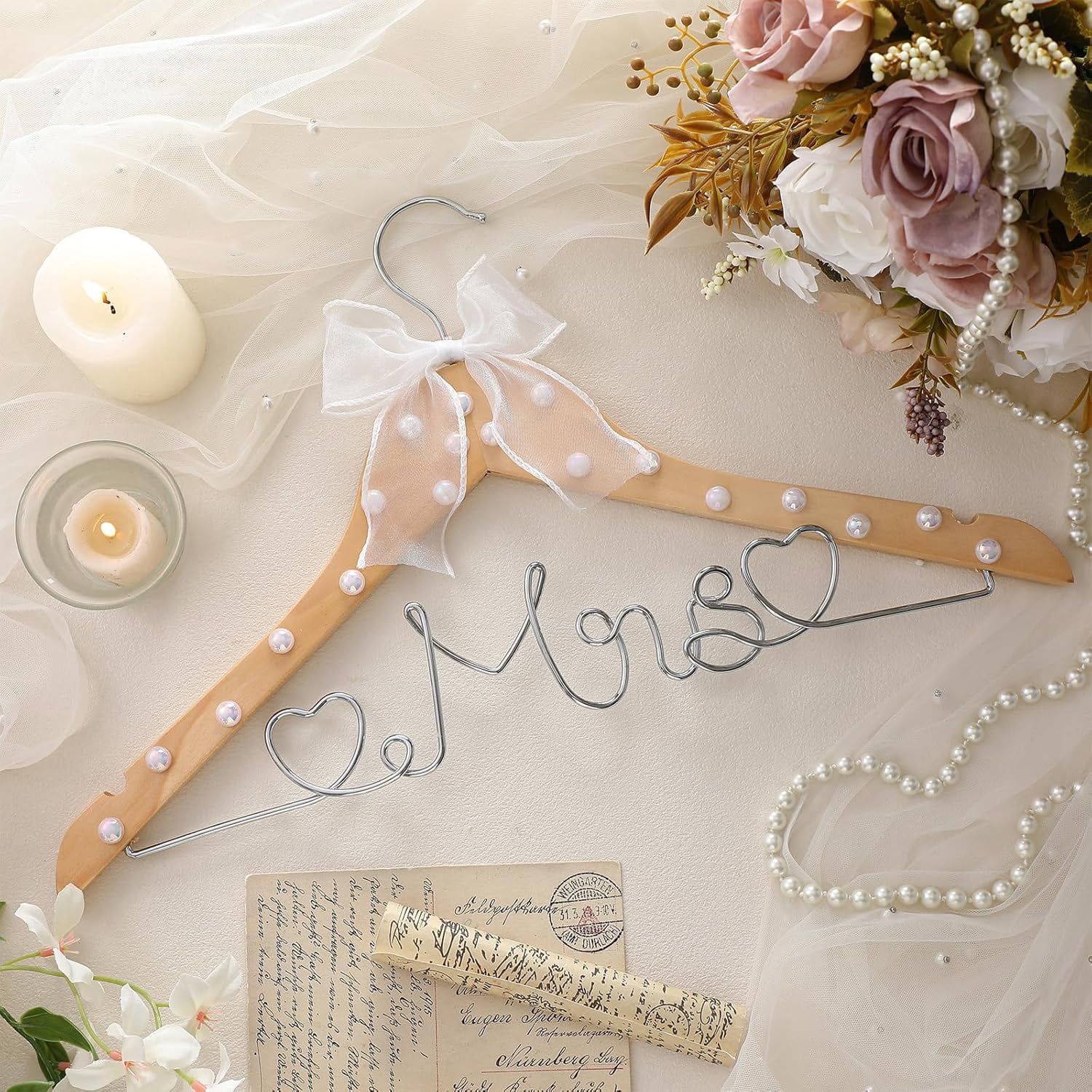 white christmas dresses Engraved Bridal Party Wedding Hangers Walnut Wood (Dark)
