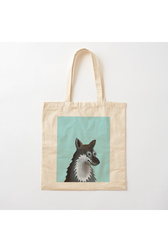 Mrs. Wolf Canvas Tote Bags, Reusable Shopping Bag
