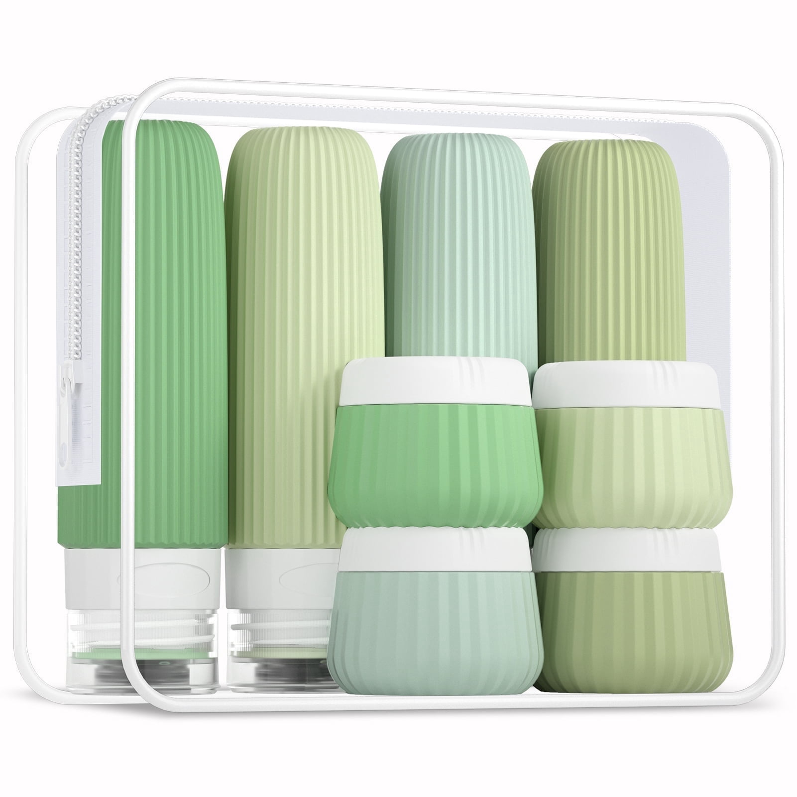 Mrsdry Travel Bottles for Toiletries 8 Pack, Tsa Approved Travel Size ...