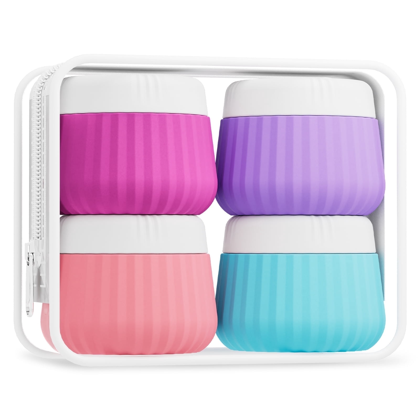 Mrsdry Travel Containers for Toiletries 4 Pack, TSA Approved Travel ...
