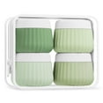 thumbnail image 1 of Mrsdry Travel Containers for Toiletries 4 Pack, TSA Approved Travel Size Toiletries, Portable Size Containers, With Clear Bag Leak Proof Silicone Jars, Essentials Creams Jars Carrying Small Items, 1 of 16