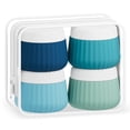 thumbnail image 1 of Mrsdry Travel Containers for Toiletries 4 Pack, TSA Approved Travel Size Toiletries, Travel Size Containers, With Clear Bag Leak Proof Silicone Jars, Travel Essentials Creams Jars Carrying Small Item, 1 of 16