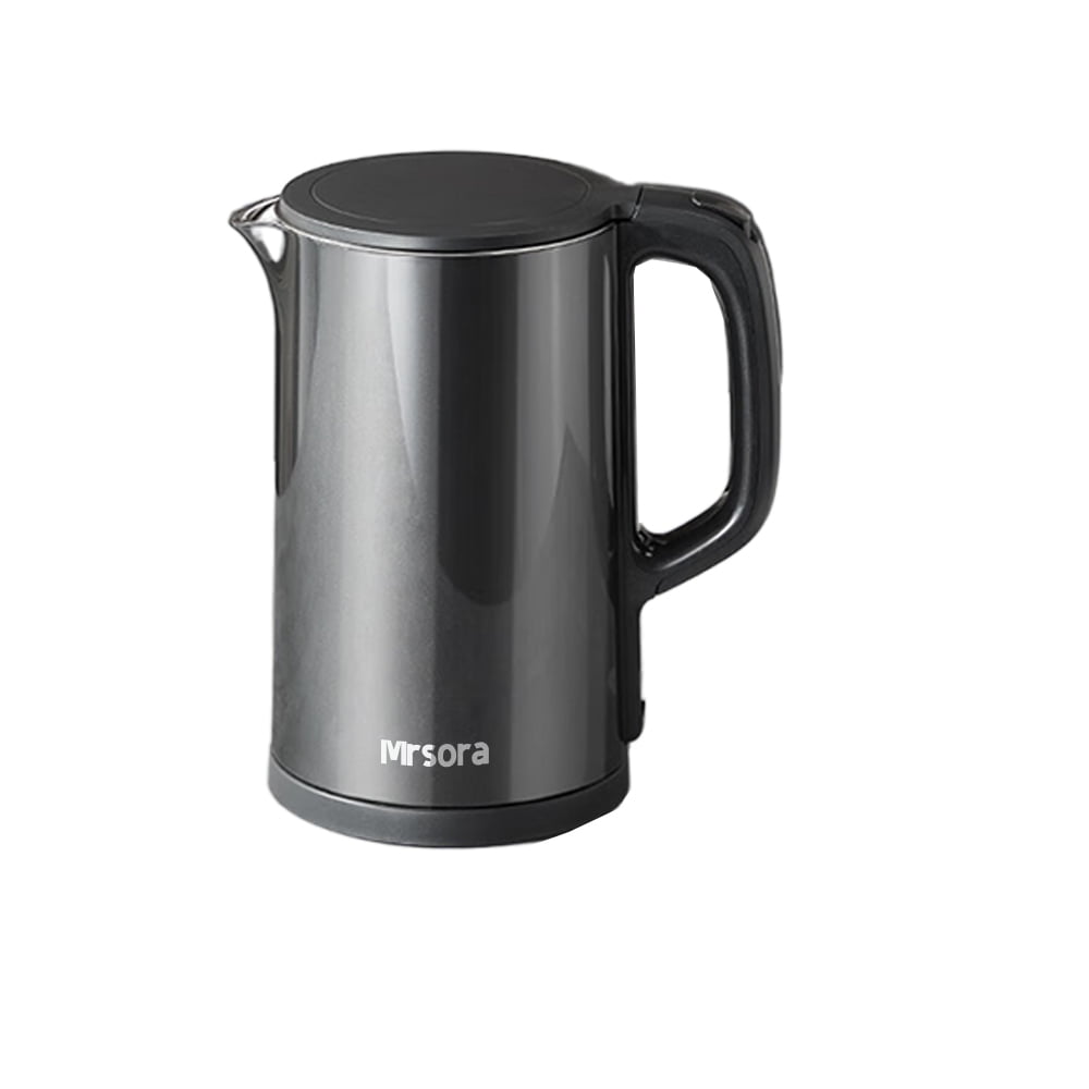 Mrsora Kettles, electric, 304 Stainless Steel Interior, BPA-Free, Double Wall 1.5L Hot Water Boiler, 1500W Tea Kettle with Auto Shut-Off & Boil Dry Protection