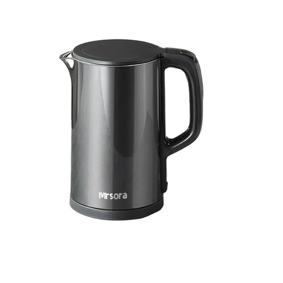 Mrsora Kettles, electric, 304 Stainless Steel Interior, BPA-Free, Double Wall 1.5L Hot Water Boiler, 1500W Tea Kettle with Auto Shut-Off & Boil Dry Protection