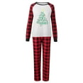 thumbnail image 1 of Mrzhqd Christmas Family Pajamas Matching Sets Christmas Pajamas Set Long Sleeve Plaid Tops With Pants Cute Fsshion Winter Sleepwear,Red,Size L, 1 of 4