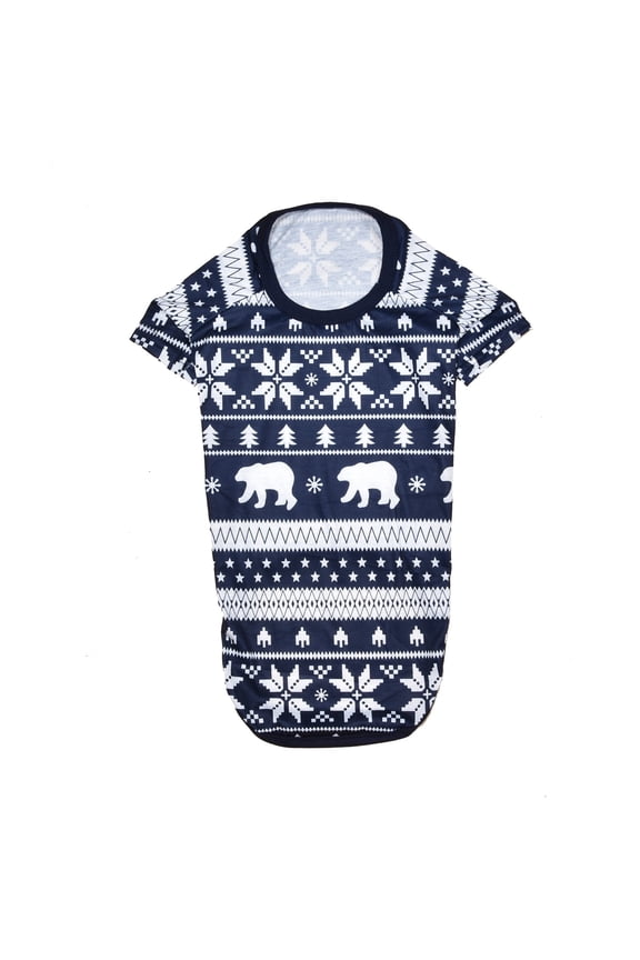 Family Matching Christmas Pajamas Dog Christmas Clothes Leisure Soft Comfortable Dog Clothes,Blue,Size S