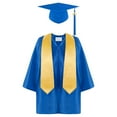 thumbnail image 1 of Mrzhqd Kids Graduation Cap And Gown 2025 Preschool Kindergarten Unisex Gown Cap Set With Tassel Suit Blue Size 2-3 Years Cap And Gown For Kids, 1 of 6
