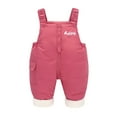 thumbnail image 1 of Mrzhqd Toddler Girls Boys Romper Size 2-3 Years Autumn Winter With Thickened Down Classic Snow Bib Ski Snowsuit Long Sleeve Crew Neck Cute Print Kids Jumpsuit Pink, 1 of 8