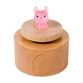 thumbnail image 1 of Mrzvby Christmas Gift Toys For ages 2-4 Toddlers Clearance!Mini Luminous Circular Music Box Wooden Rotating Music Box Children's Toy Ornament Boys And Girls Holiday Birthday Gift, 1 of 6