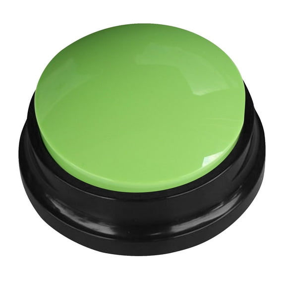 Mrzvby Dog Barking Dinner Bell Pet Communication Button Training Talking Toy Recording Vocalizer Extrusion Box Voice Sound Box