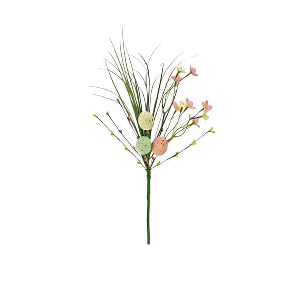 Mrzvby Easter Home Decorations and Easter Basket Stuffers,Easter Decorations Artificial Flower Distinctive Foam Berry Abd Egg Artificial Flower for DIY Bouquets and Floral Arrangements