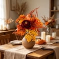 thumbnail image 1 of Mrzvby Fall Decoration and Home Decor,Artificial Bouquet With Fall Sunflowers And Maple Leaves Faux Floral Arrangement For Thanksgiving And Fall Season Decor, 1 of 6