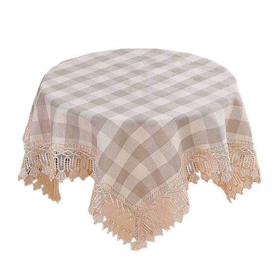 Mrzvby Fall Decoration and Home Decor,Cloths Round Polyester Woven Tablecloth Spill-Proof PolyesterLook Cover For Party Table Feature Extra Soft And Thick Fabric Wrinkle
