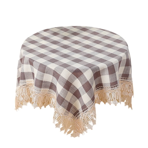 Mrzvby Fall Decoration and Home Decor,Cloths Round Polyester Woven Tablecloth Spill-Proof PolyesterLook Cover For Party Table Feature Extra Soft And Thick Fabric Wrinkle
