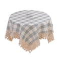 thumbnail image 1 of Mrzvby Fall Decoration and Home Decor,Cloths Round Polyester Woven Tablecloth Spill-Proof PolyesterLook Cover For Party Table Feature Extra Soft And Thick Fabric Wrinkle, 1 of 6