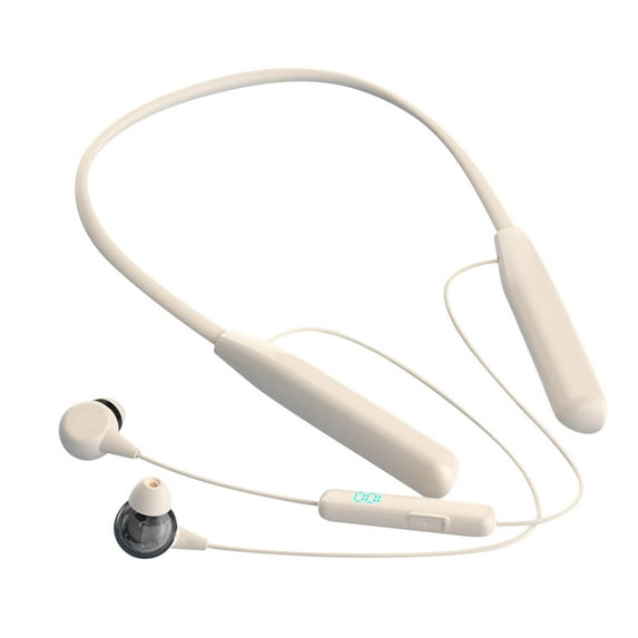 Mrzvby Gifts for Women Clearance!Hanging Neck Wireless Bluetooth 5.3 Earphones With Large Capacity And Long Range Intelligent Digital Display Stereo Neckwear Earphones