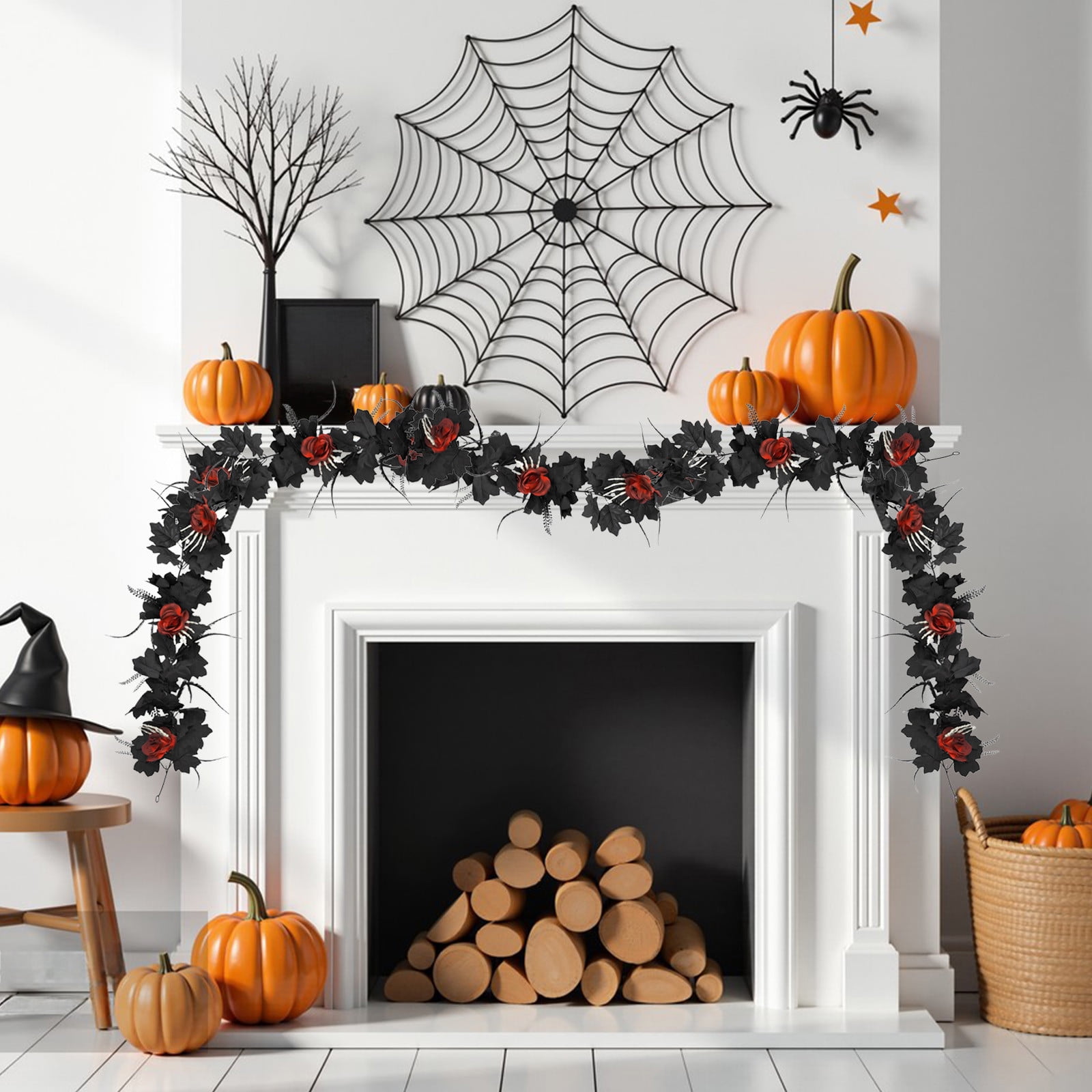 Mrzvby Halloween Decorations Simulate Green Vines Fall Garland ...