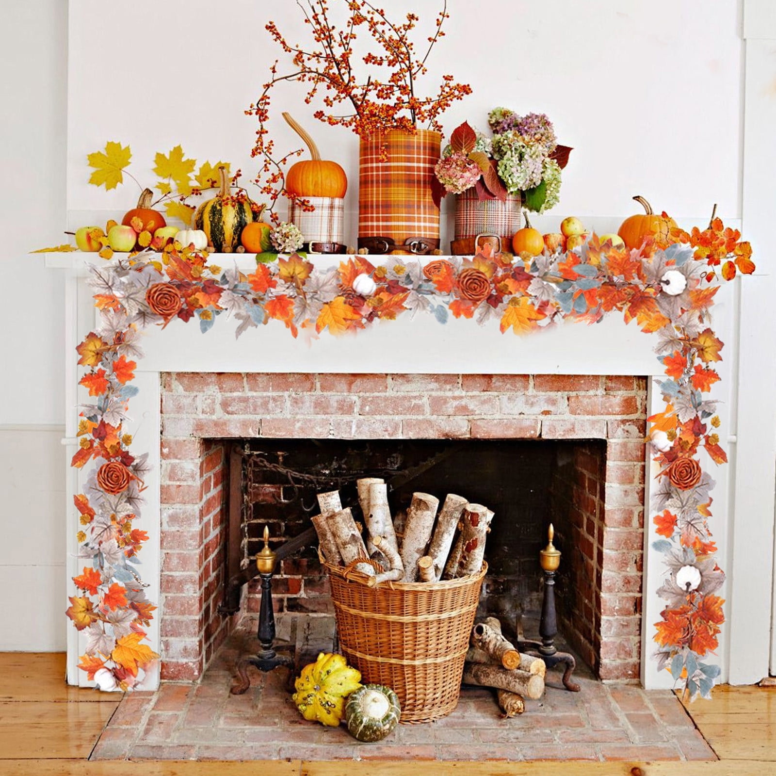 Mrzvby Halloween Decorations Simulate Green Vines Fall Garland!Rattan ...