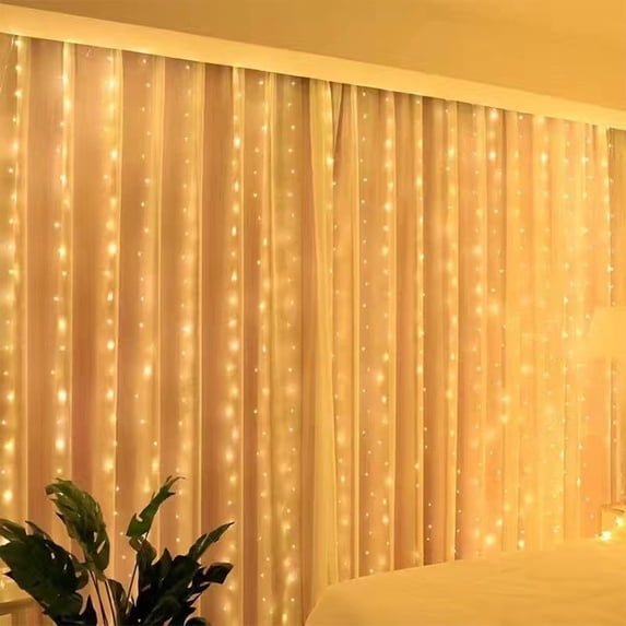 Mrzvby Led Candlelight Lamp for Home Decor,LED Copper Curtain Lights ...