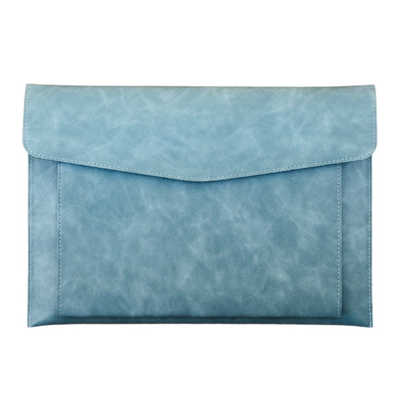 Mrzvby Magnetic Lock Leather File Bag A4 Paper File Bag Folder Bag Data Business Easy Briefcase Bag