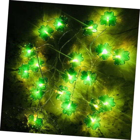 Mrzvby St. Patrick's Day Decorations and Gifts,Irish Festival LED String Lights With Shamrocks St. Patrick's Day Party Decorations And Atmospheric Lighting
