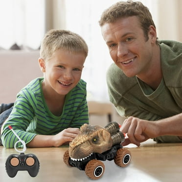 Mrzvby Toddlers Toys Gift Sensory Toys Clearance!Bluey Toys for Kids Ages 1-3 Children's Four-way Remote Control Car Simulation Dinosaur Model Car Toy Boy Gift, A for Christmas and Easter Gifts