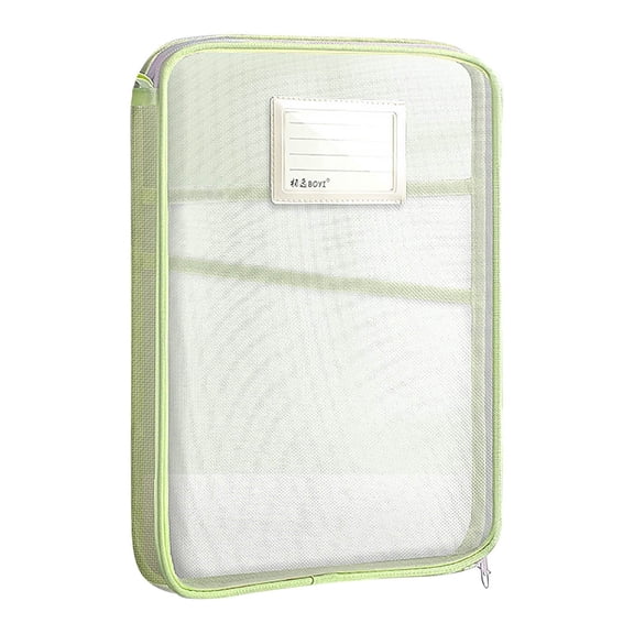 Mrzvby Transparent Storage Bag Student A4 Book File Bag Mesh Classification Homework Storage Bag Transparent Handheld Exam Paper Tutoring Storage Bag