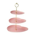 thumbnail image 1 of Mrzvby Valentine Day Decorations and Gifts for Women,European-Style Dessert Stand Multi-Tier Fruit Tray Luxurious Inspired Dessert Plates Snack Tray Candy Dishes Heart-Shaped Cake Stand, 1 of 6