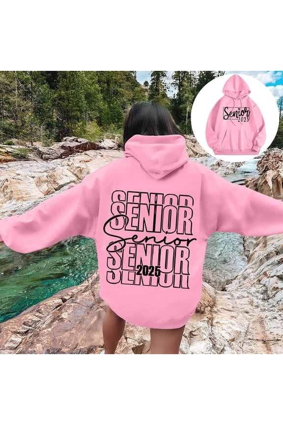 Ms 2025 Graduation Season Style Letters Senior Mom Printed Hooded Sweater Winter Clothes Women Tunic Sweater Dress Women Womens Sweatshirt Hoodie Tunic Hoodie Womens Sweatshirts Hoodies Oversized