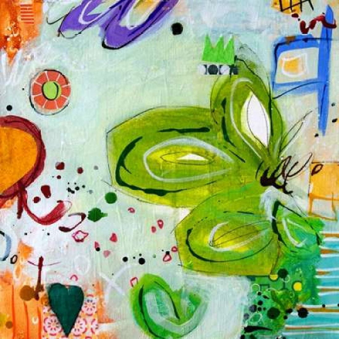 Ms Alice and Peeps Long Story No10 Canvas Art - Gina Cochran (24 x 24)