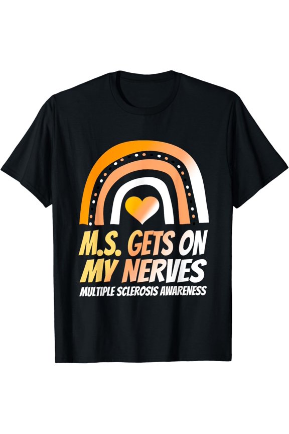 Ms Awareness Shirts Multiplesclerosis Wear Orange T-Shirt