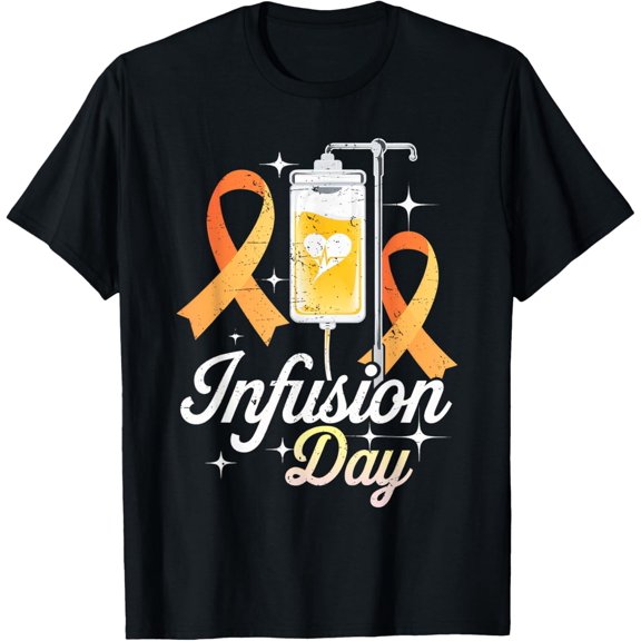 Ms Infusion Day Multiple Sclerosis Awareness Ribbon T-Shirt
