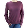 thumbnail image 1 of Ms Lovely Ultra Soft Women's Sleep and Lounge Crewneck Pullover Sweatshirt - Burgundy Small, 1 of 3