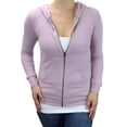 thumbnail image 1 of Ms Lovely Ultra Soft Women's Sleep and Lounge Zip-Up Sweatshirt with Hoodie - Pale Mauve Small, 1 of 4