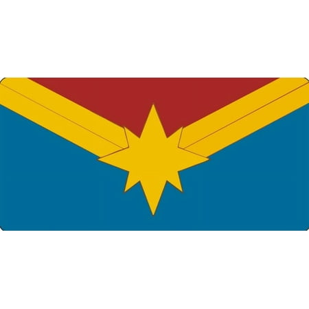 Ms. Marvel Logo Photo License Plate