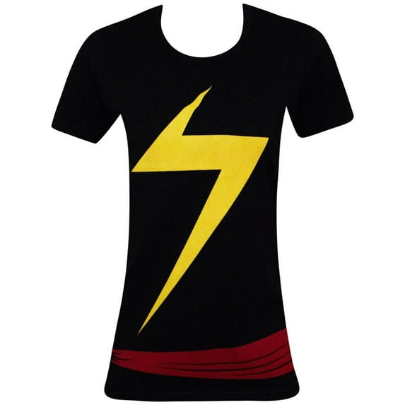 Ms. Marvel Women's Costume Fitted T-Shirt-Medium