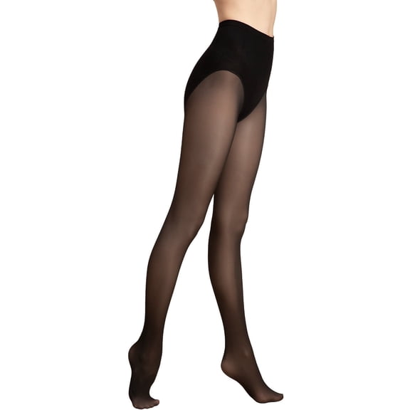 Ms.Myland Fake Translucent Tights 280D Soft Women's Pantyhose Balck L-XL 1 Pair