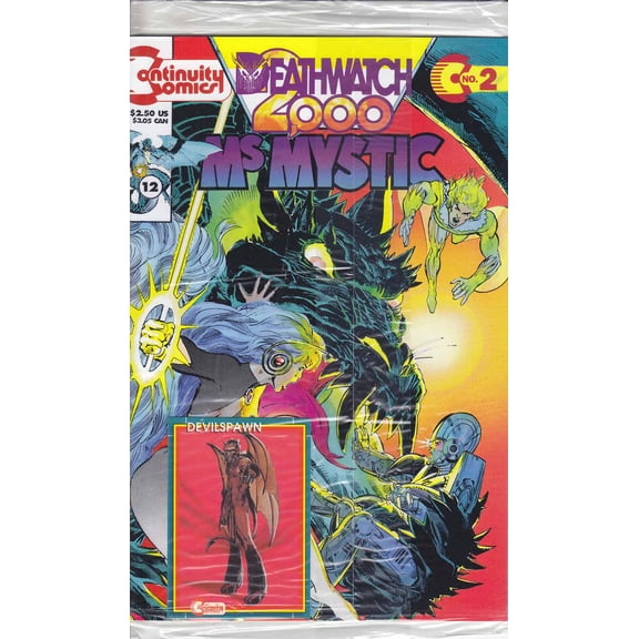 Ms. Mystic Deathwatch 2000 #2B (with card) VF ; Continuity Comic Book