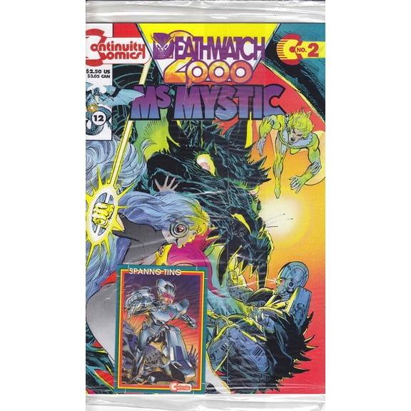 Ms. Mystic Deathwatch 2000 #2G (with card) VF ; Continuity Comic Book