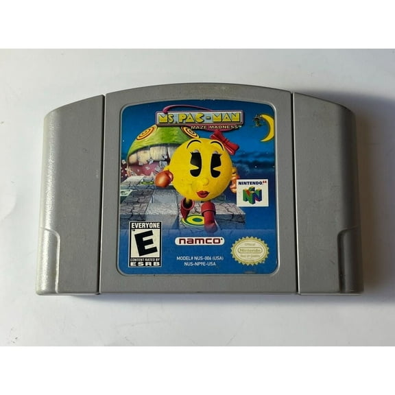 Ms. Pac-Man: Maze Madness US Version N64 Game Cartridge