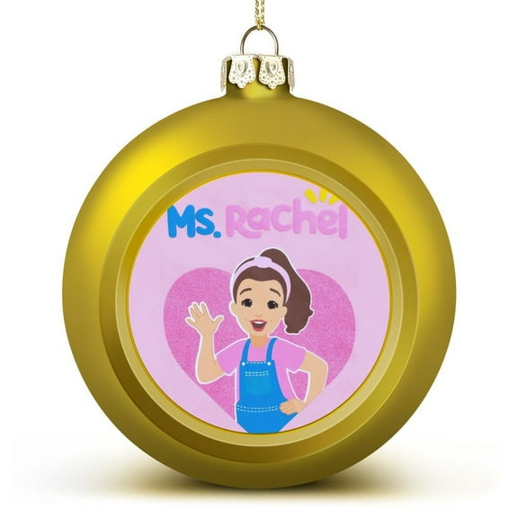 Ms Rachel 2-piece Christmas Balls Xmas Decor Ball Festival Party Decoration Tree Hangings Red And Gold 2pcs